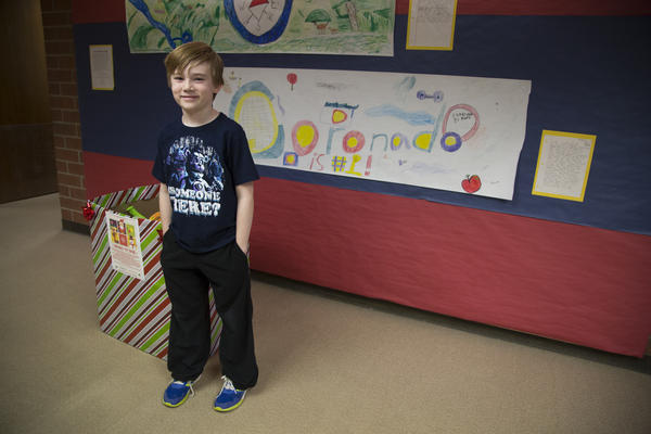 Eight-year-old Adrian Godeaux is giving back this season through a toy drive after a cord blood transplant to treat aplastic anaemia.